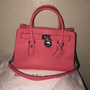 Michael Kors Coral Hamilton Purse